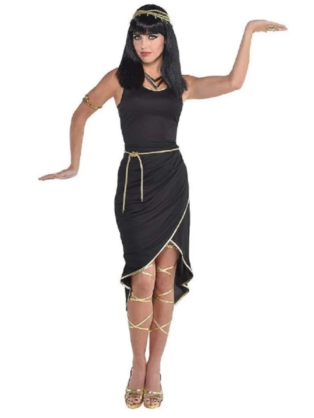 Egyptian Dress and belt Halloween costume NEW Women - adult standard size